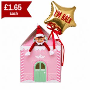 B4U Elf Arrival Pink Printed Box With Handles (24pk)
