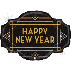 Grabo 25 inch Art Deco New Year Foil Balloon