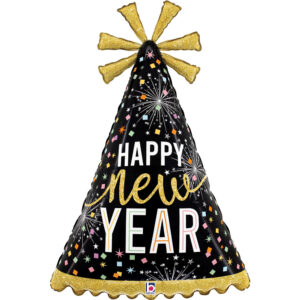 Grabo 32 inch New Year Party Hat Foil Balloon