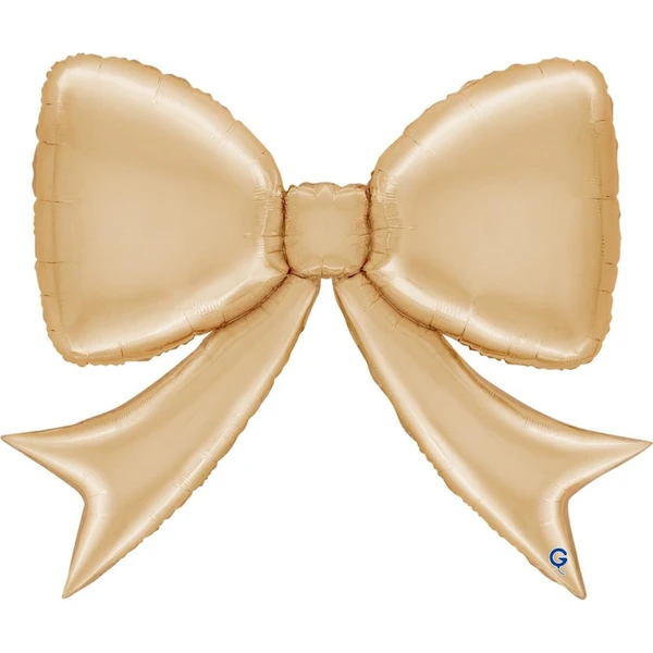 Grabo 41 inch White Gold Bow Foil Balloon