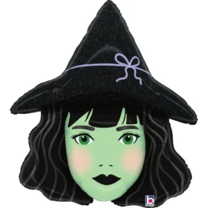 Grabo 33 inch Pretty Green Witch Foil Balloon