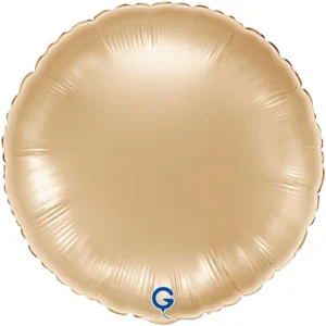 Grabo 18 inch Round White Gold Foil Balloon