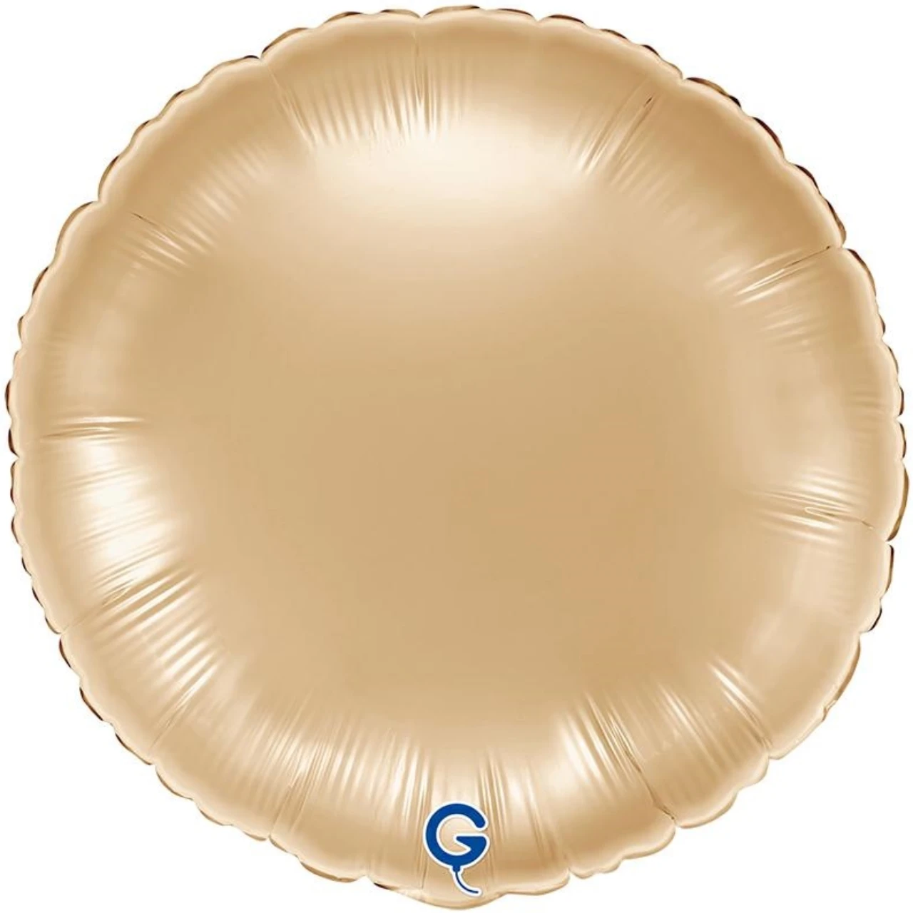 Grabo 18 inch Round White Gold Foil Balloon