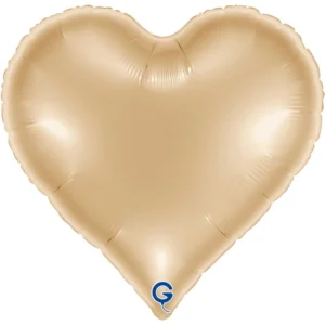 Grabo 18 inch White Gold Sweetie Heart Foil Balloon