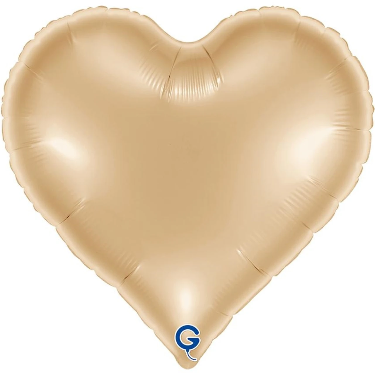 Grabo 18 inch White Gold Sweetie Heart Foil Balloon