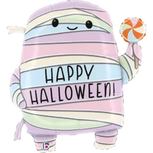 Grabo 30 inch Pastel Halloween Mummy Foil Balloon