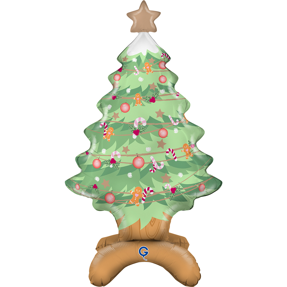 Grabo 31 inch Christmas Tree Standup Foil Balloon