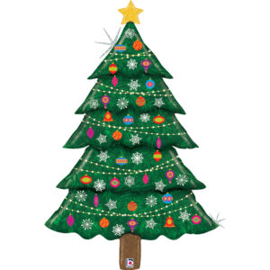 Grabo 63 inch Special Delivery Christmas Tree Foil Balloon