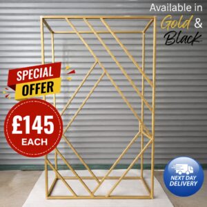 1.8M x 1M Collapsible Rectangular Deco Metal Backdrop Stand