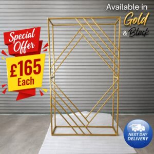 2M x 1.2M Collapsible Rectangular Deco Arch Metal Backdrop Stand