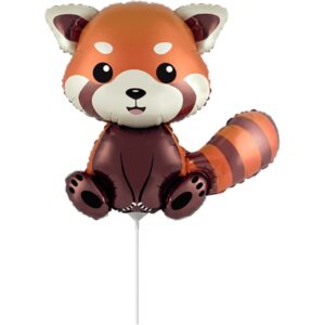 Flexmetal 12 inch Red Panda Mini Foil Balloon