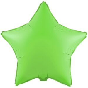 Flexmetal 18 inch Fluor Green Star Foil Balloon
