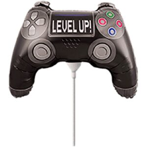 Flexmetal 12 inch Level Up Game Controller Foil Balloon