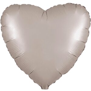 Flexmetal 18 inch Matte Starlight Gold Heart Foil Balloon
