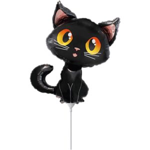 Flexmetal 13 inch Black Cat Mini Foil Balloon