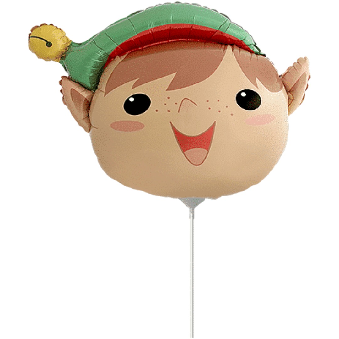Flexmetal 9 inch Elf Head Mini Foil Balloon