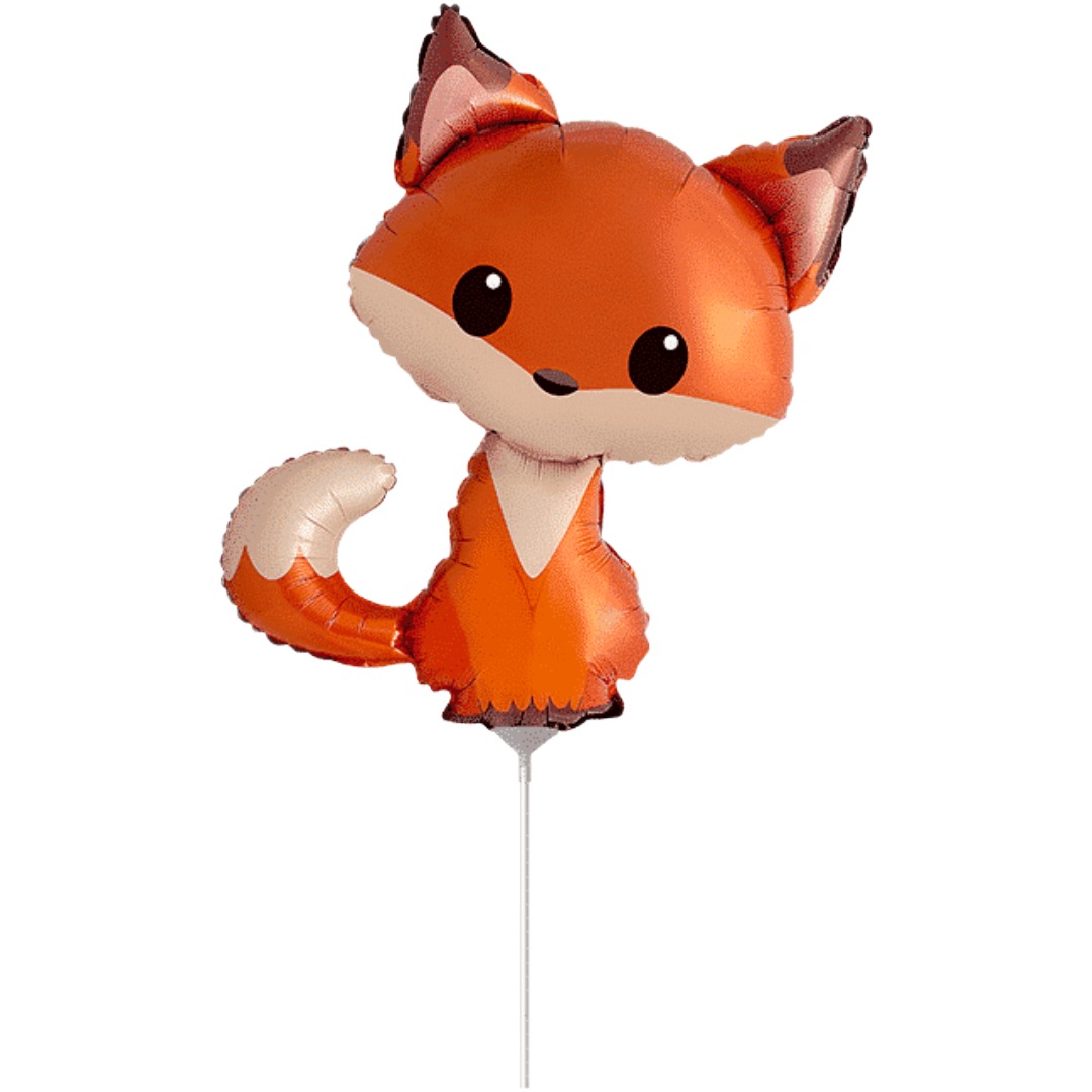 Flexmetal 13 inch Fox Mini Foil Balloon