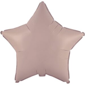 Flexmetal 18 inch Matte Vintage Rose Star Foil Balloon