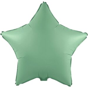 Flexmetal 18 inch Matte Mint Star Foil Balloon