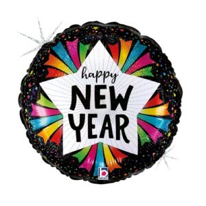 Grabo 18 inch New Year Star Foil Balloon