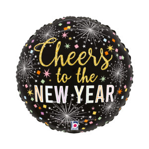 Grabo 18 inch Cheers To New Year Party Foil Balloon