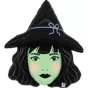 Grabo 33 inch Pretty Green Witch Foil Balloon