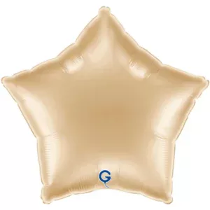 Grabo 18 inch White Gold Star Foil Balloon