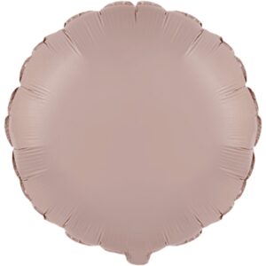 Flexmetal 18 inch Matte Vintage Rose Round Foil Balloon