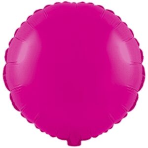 Flexmetal 18 inch Fluor Fuchsia Round Foil Balloon