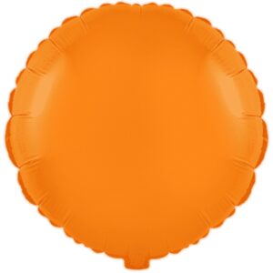 Flexmetal 18 inch Fluor Orange Round Foil Balloon