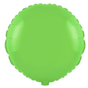 Flexmetal 18 inch Fluor Green Round Foil Balloon