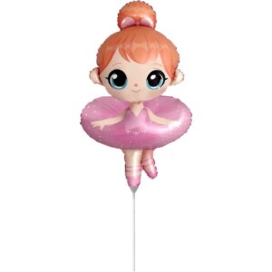 Flexmetal 16 inch Ballerina Mini Foil Balloon