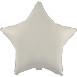 Flexmetal 18 inch Matte Creamy Latte Star Foil Balloon
