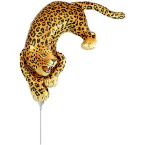 Flexmetal 13 inch Savage Leopard Mini Foil Balloon