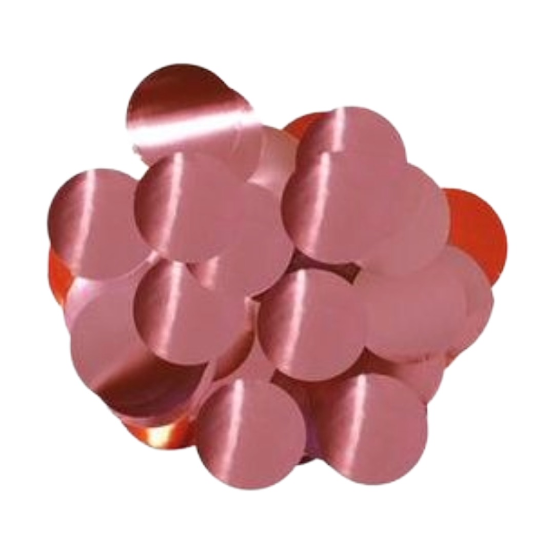 Oaktree Metallic Foil Confetti 10mm x 50g Light Pink