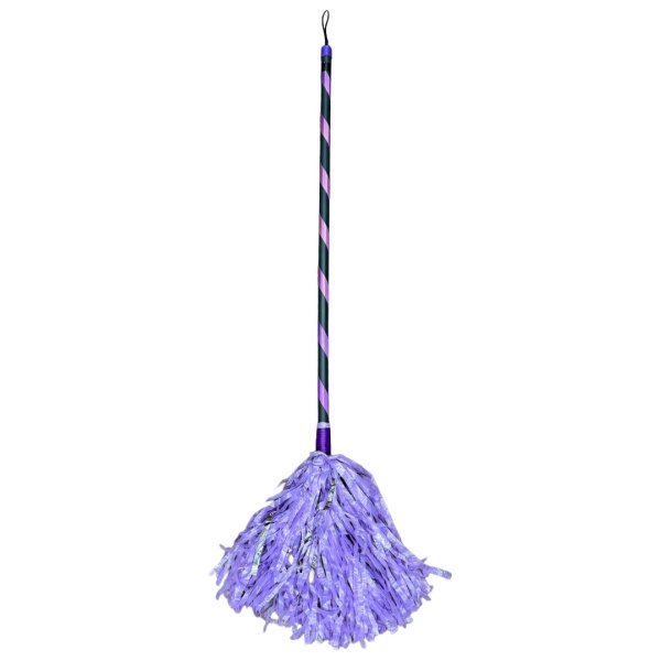 Spooky Purple Halloween Witch Party Broom