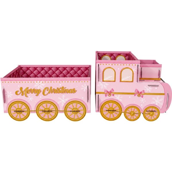 B4U Exclusive Pink Merry Christmas Train