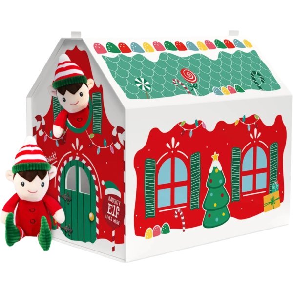 Eurowrap Small Elf Arrival Christmas House