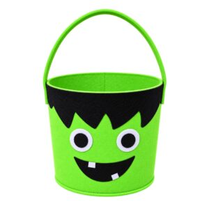 Green Frankenstein Halloween Trick Or Treat Bucket