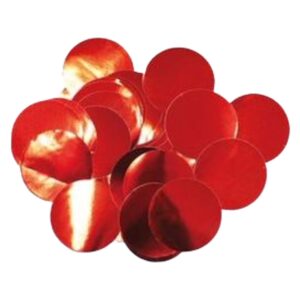 Oaktree Metallic Foil Confetti 10mm x 14g Red