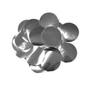 Oaktree Metallic Foil Confetti 10mm x 50g Silver
