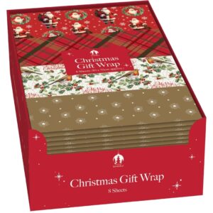 Christmas Gift Wrap 50cm x 70cm (8 Sheets)
