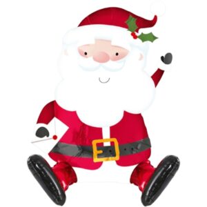 Eurowrap 20 inch Sitting Santa Foil Balloon