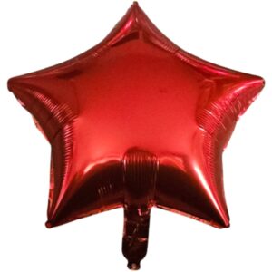 B4U 18 inch Metallic Red Star Foil Balloon