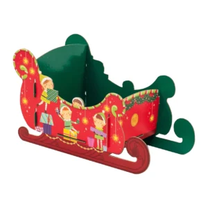 Small Christmas Elves Gift Sleigh