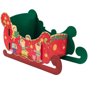 Jumbo Christmas Elves Gift Sleigh