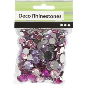 Purple Rhinestones Round (360Pcs)