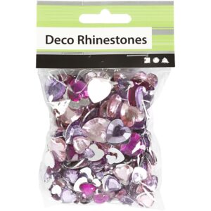 Purple Heart Rhinestones (360Pcs)