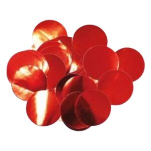 Oaktree Metallic Foil Confetti 10mm x 50g Red