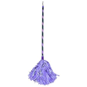 Spooky Purple Halloween Witch Party Broom